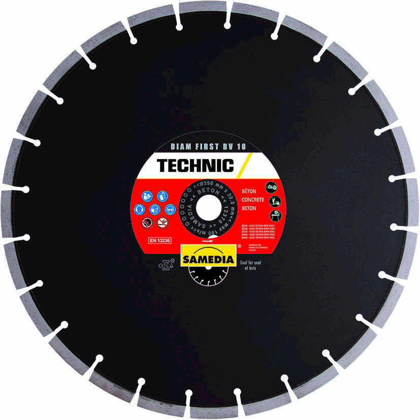 Image du produit DISQUE DIAMANTE SAMEDIA TP PRO BV10 &Oslash; 230X10X22.2MM