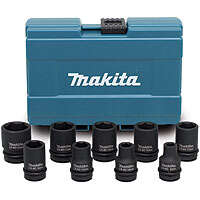 Image du produit COFFRET 9 DOUILLES A CHOC 6 PANS 1/2" DE 8 A 24 MM MAKITA