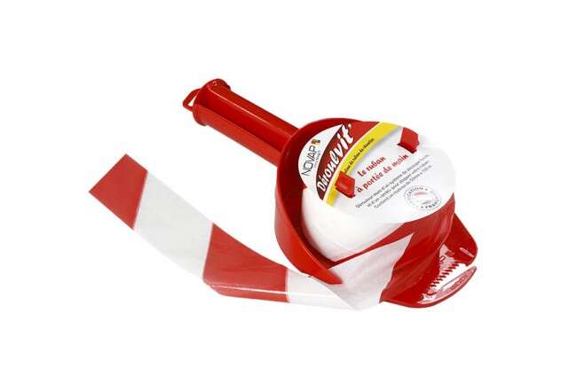 Image du produit DEROULVIT ROUGE SIGNALISATION ROUGE-BLANC 100MX 50MM