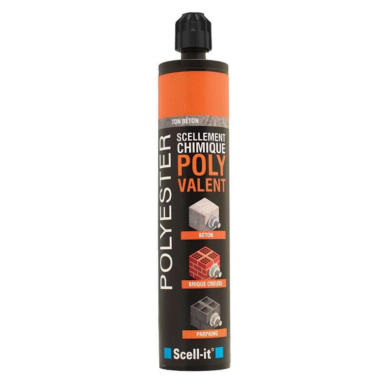 Image du produit SCELLEMENT CHIMIQUE POLYESTER SCELL-IT GRIS 380 ML