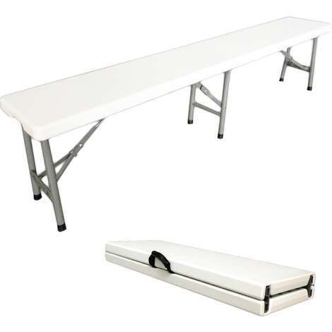 Image du produit BANC BLANC PLIANT PVC EASY 183 X L. 28 X H. 43 CM