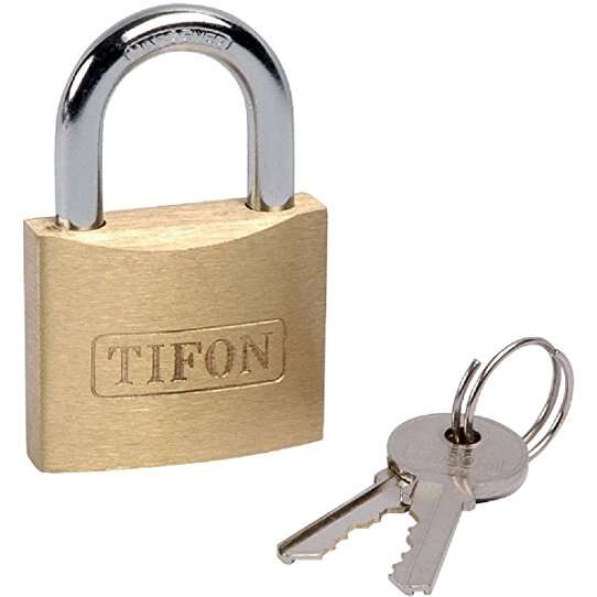 Image du produit CADENAS LAITON TIFON TB 40MM (3 CLES) BLISTER