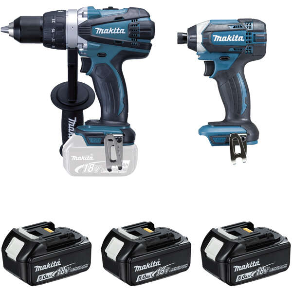 Image du produit PACK MAKITA DLX2144TJ1 1AVEC DDF458+DTD152 ET 3 BAT 5 AH