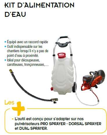 Image du produit KIT ALIMENTATION EAU POUR PULVERISATEUR PROSPRAYER