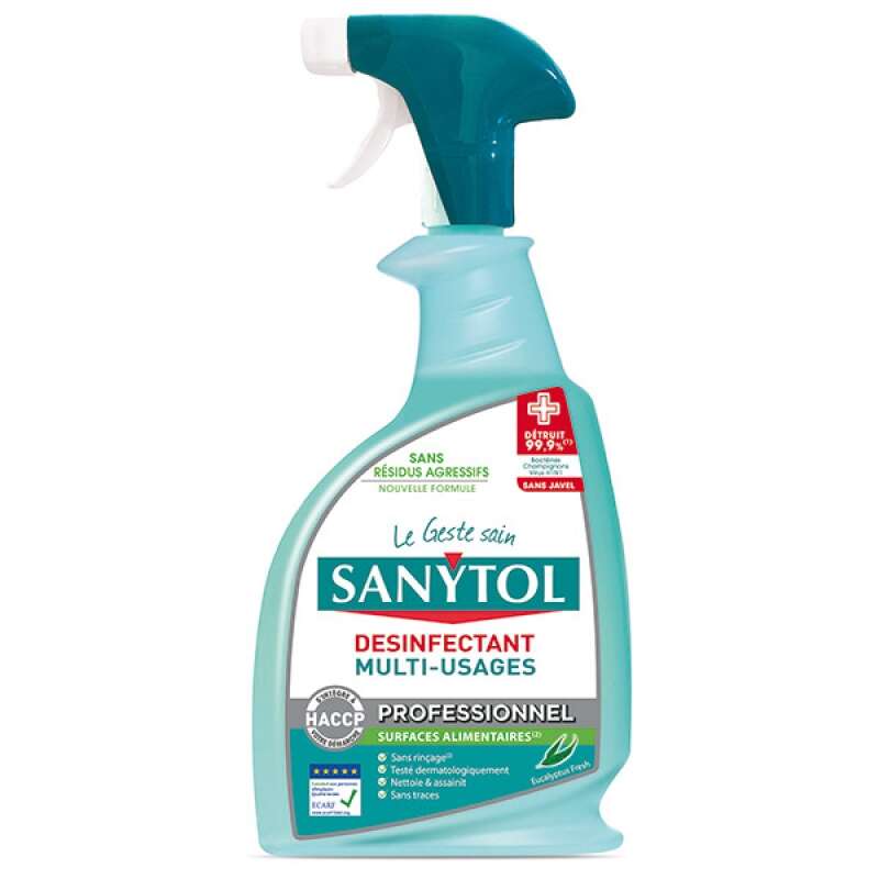 Image du produit SPRAY SANYTOL 750 ML MULTI USAGE NETT & DESINFECTE