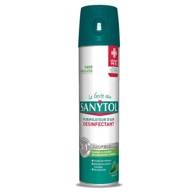 Image du produit BOMBE DESODORISANT SPRAY SANYTOL 600ML PRO MENTHE