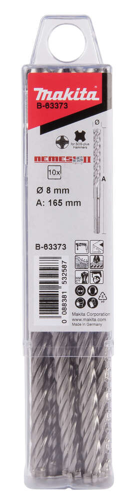 Image du produit FORETS SDS-PLUS MULTI-TAILLANTS NEMESIS Ø 8X160MM (BTE DE 10)