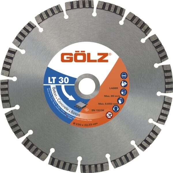 Image du produit DISQUE DIAMANT GOLZ LT-30 &Oslash; 125MM AL22.2 HT 10MM