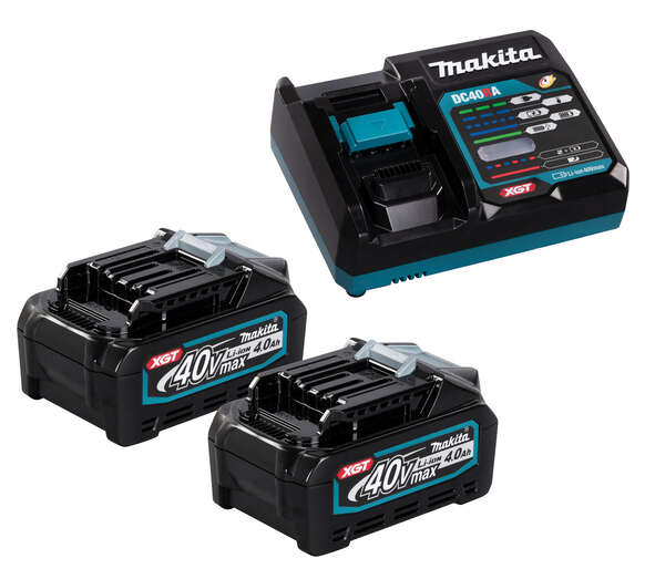 Image du produit PACK ENERGIE MAKITA XGT 40V 2BAT BL4040 4 AH +1 CHARGEUR DC40RA + COFFRET MAKPAC