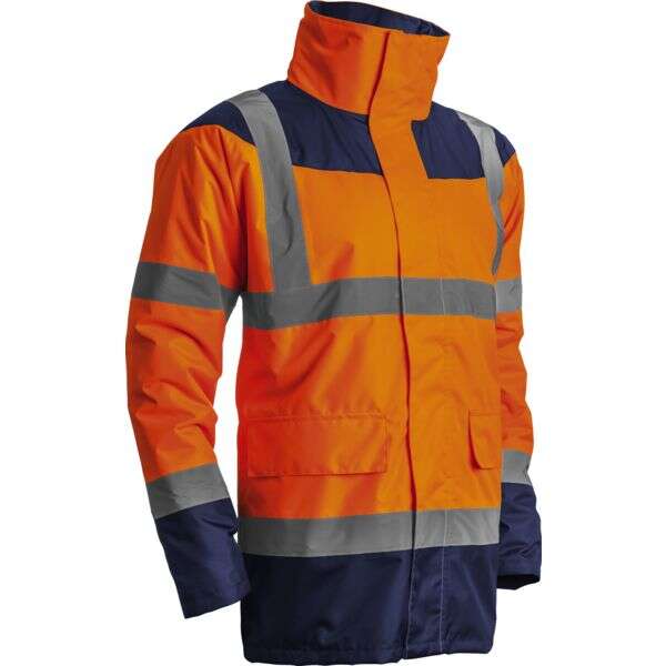 Image du produit PARKA KETA MATELASSÉE ORANGE HV/MARINE