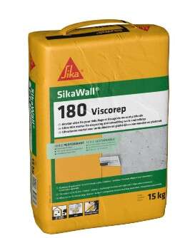 Image du produit MORTIER FIN POUR LISSAGE MUR ET PLAFOND SIKAWALL VISCOREP 180 15 KG