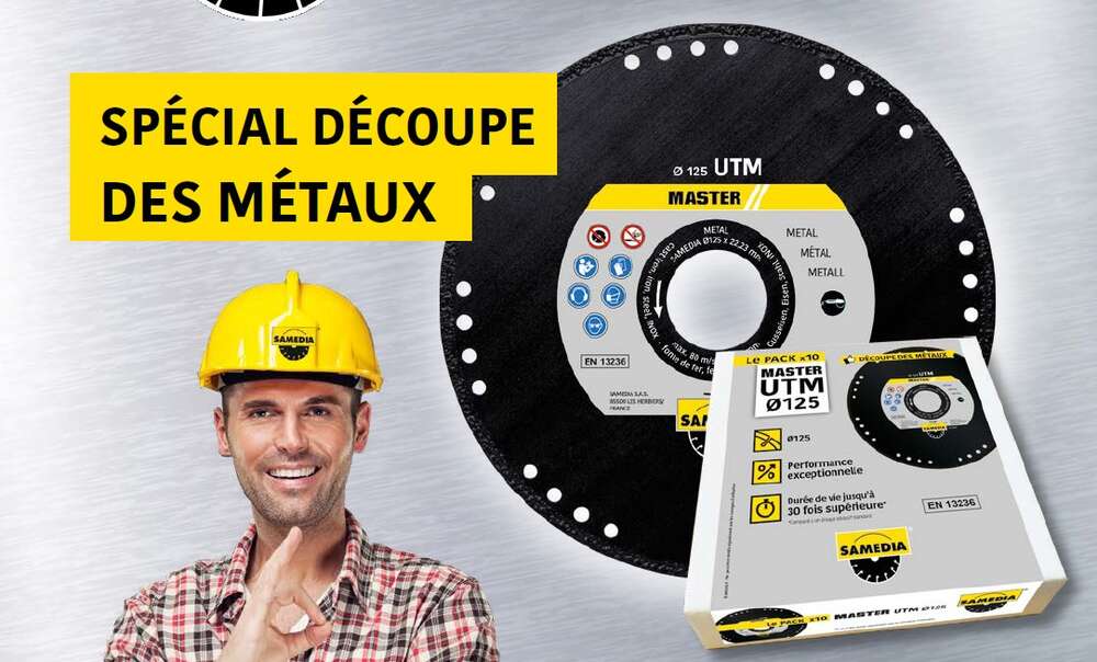Image du produit DISQUE DIAMANTE MASTER UTM &Oslash; 125MM AL 22.23MM SPECIAL ACIER