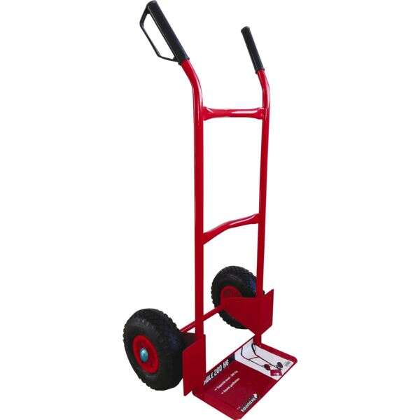 Image du produit DIABLE A PELLE FIXE 200KG ROUE GONFLABLE ROUGE