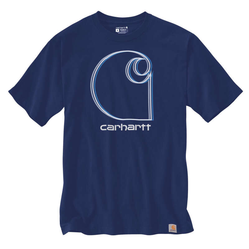 Image du produit T SHIRT MANCHES COURTES LOGO POITRINE CARHARTT 105379 H53 SCOUT BLUE