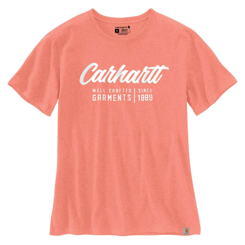 Image du produit T SHIRT MANCHES COURTES LOGO CARHARTT FEMME SAUMON  105262P19