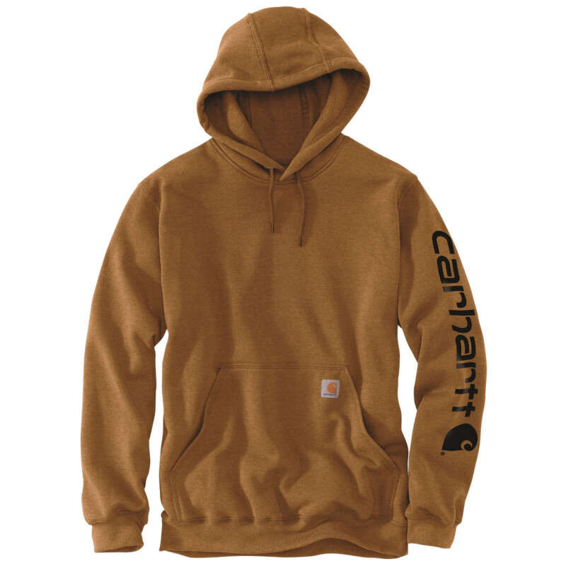 Image du produit SWEAT A CAPUCHE LOGO CARHARTT MANCHE MARRON K288BRN