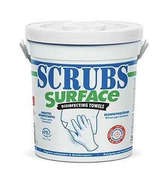 Image du produit LINGETTES SURFACE SCRUBS NETTOYANTES ET DESINFECTANTES POT DE 72