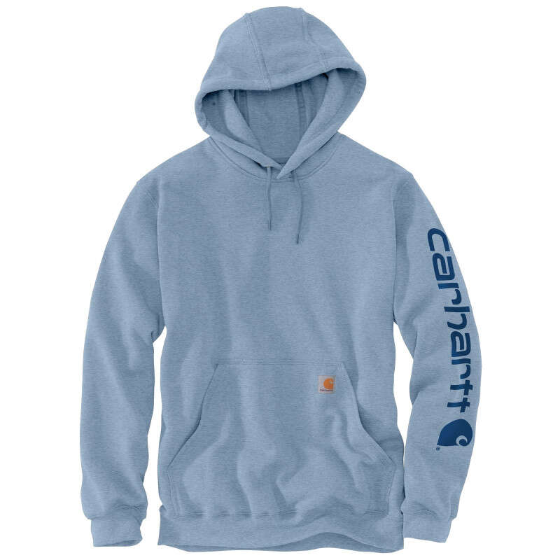 Image du produit SWEAT A CAPUCHE LOGO CARHARTT MANCHE K288 H74 BLEU CIEL