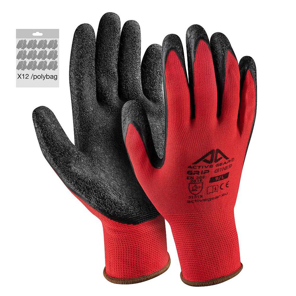 Image du produit GANT ROUGE TRICOTE ENDUIT PVC/LATEX EUROPA