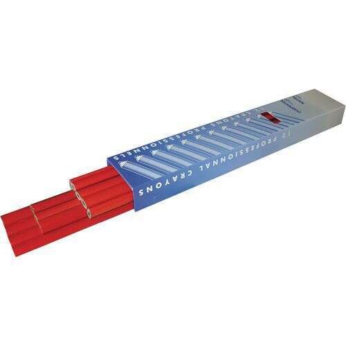 Image du produit CRAYON MENUISIER 30CM ROUGE ETUI BLEU DE 12