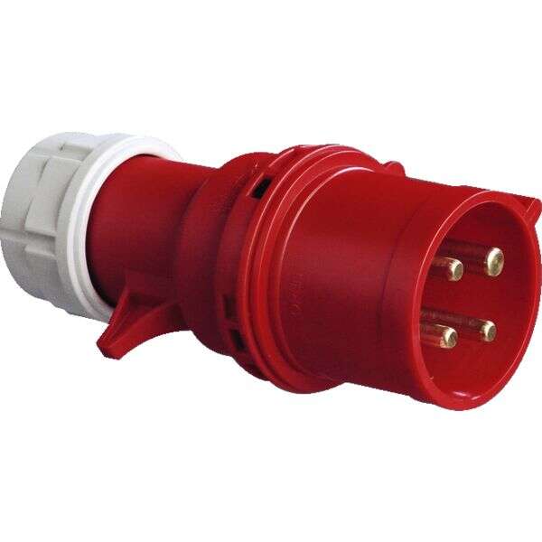 Image du produit FICHE 3P+T 16A MALE ROUGE PVC 380V C.E.