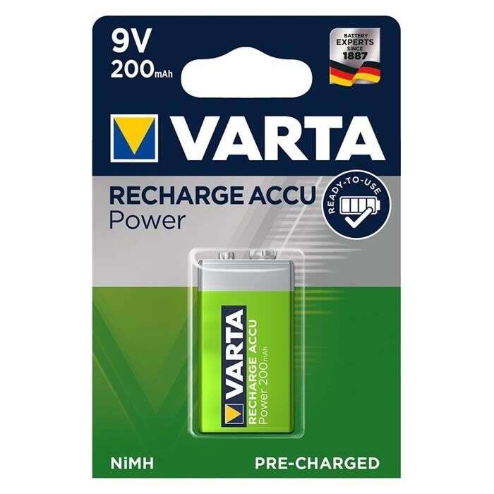 Image du produit PILE RECHARGEABLE 6LR61 9V 200MAH VARTA