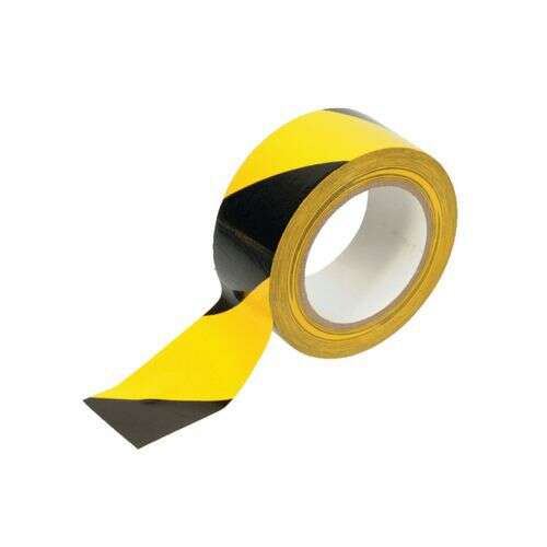 Image du produit ADHESIF SIGNALISATION JAUNE ET NOIR 33MX 50MM