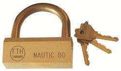 Image du produit CADENAS NAUTIC LAITON 80MM 3 CLES