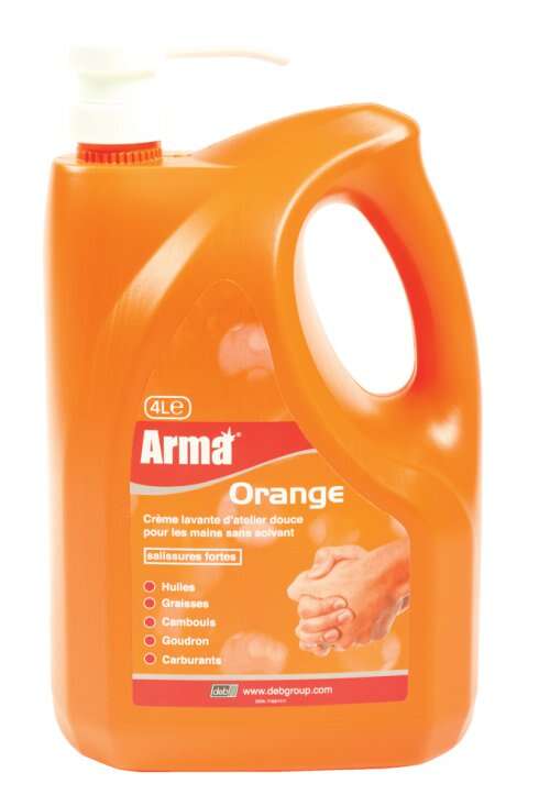 Image du produit SAVON MAIN ARMA ORANGE MICROBILLE BIDON POIGNEE 4L AVEC POMPE