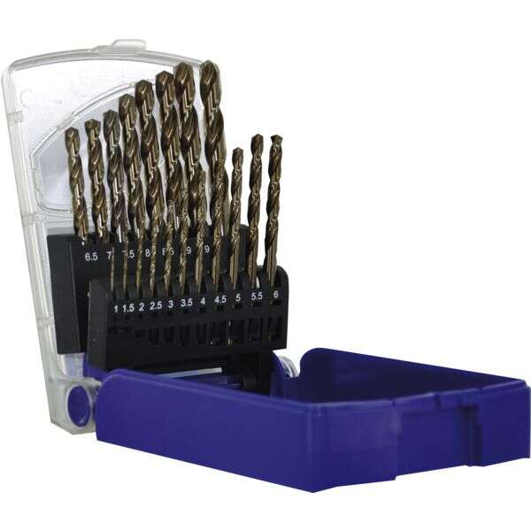 Image du produit COFFRET 19 FORETS &Oslash; 1 A 10MM INOX PRO COBALT 5% INOX