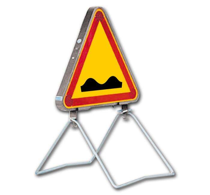 Image du produit PANNEAU TRIANGLE 100CM AK2 "DOS D'ANE" SUR PIED