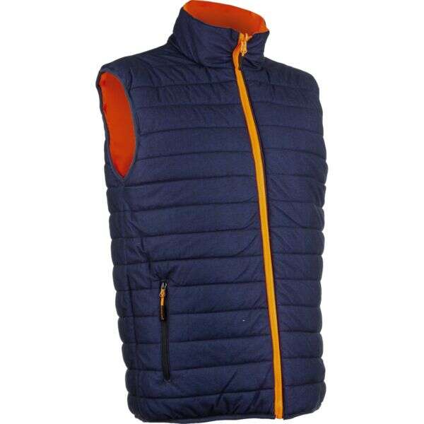 Image du produit GILET YORU FROID RÉVERSIBLE ORANGE HV/MARINE RIPSTOP