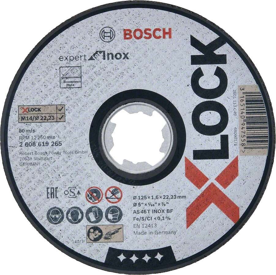 Image du produit DISQUE X-LOCK Ø 125 X 1,6MM INOX BOSCH
