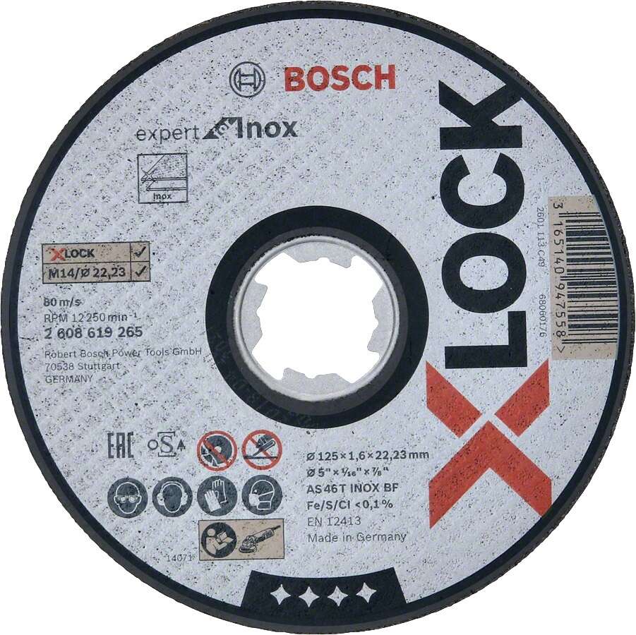 Image du produit DISQUE X-LOCK &Oslash; 125 X 1,6MM INOX BOSCH