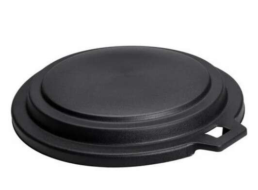 Image du produit COUVERCLE POUR POUBELLE PLASTIQUE RONDE NOIRE 80 L.