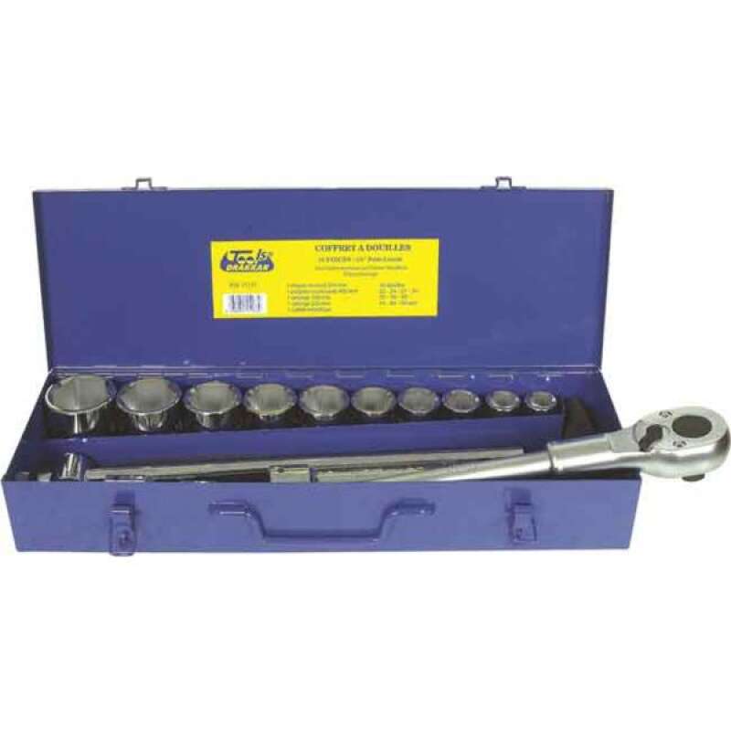 Image du produit COFFRET DOUILLES CAMION 14 OUTILS 3/4" EUROPA COFFRET METAL