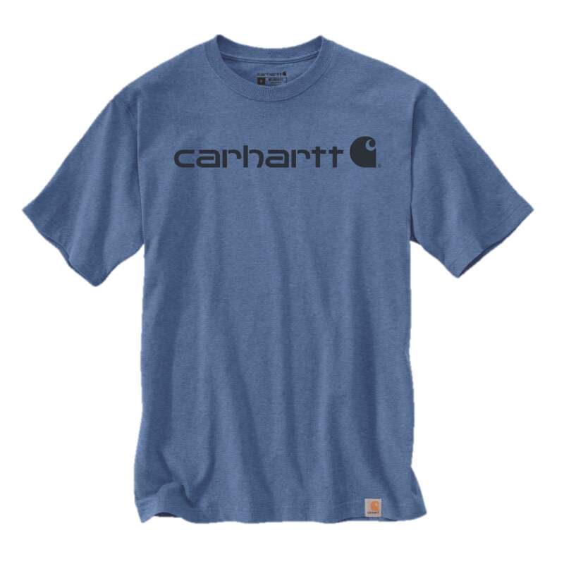 Image du produit T-SHIRT MANCHES COURTES LOGO CARHARTT POITIRINE 103361 H09- BLEU CLAIR