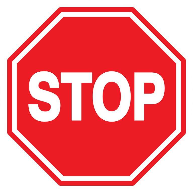 Image du produit PANNEAU PVC ROND Ø 42CM "STOP"