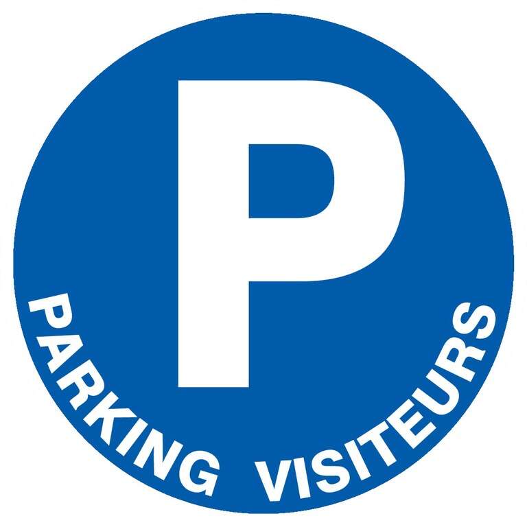 Image du produit PANNEAU PVC ROND Ø 42CM "PARKING VISITEURS"