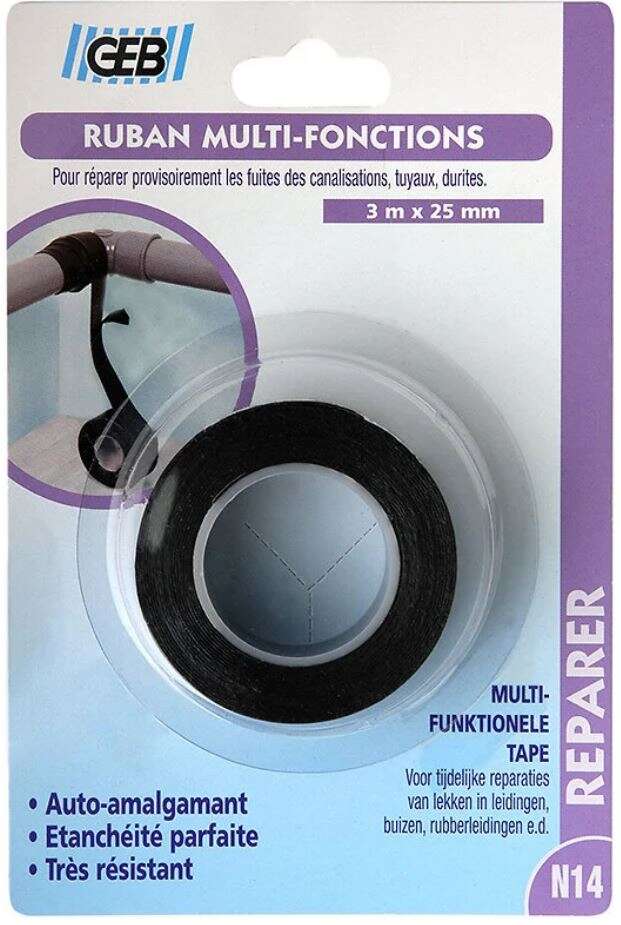 Image du produit ADHESIF ANTI FUITES POOL GEB 3MX25MM