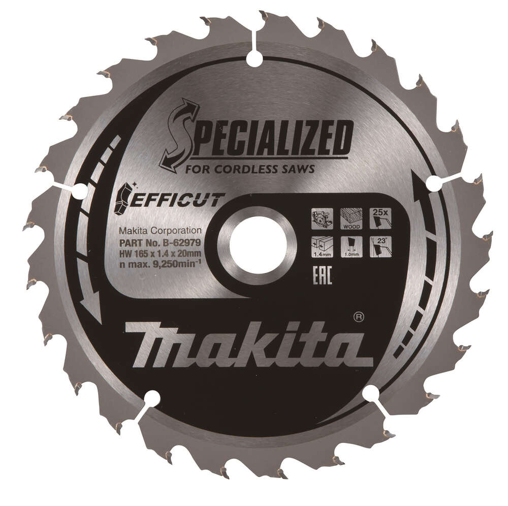 Image du produit LAME CARBURE EFFICUT 270X30MM 24 DENTS MAKITA