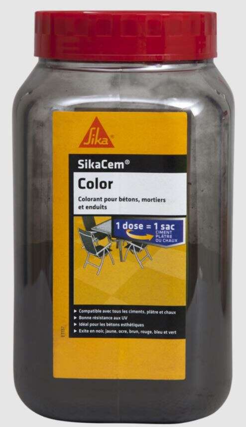 Image du produit COLORANT BETON NOIR SIKACEM COLOR 700GR