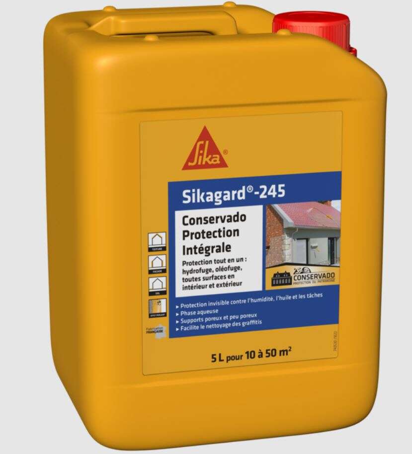 Image du produit HYDROFUGE FACADE SOL SIKAGUARD 245 BIDON DE 5L