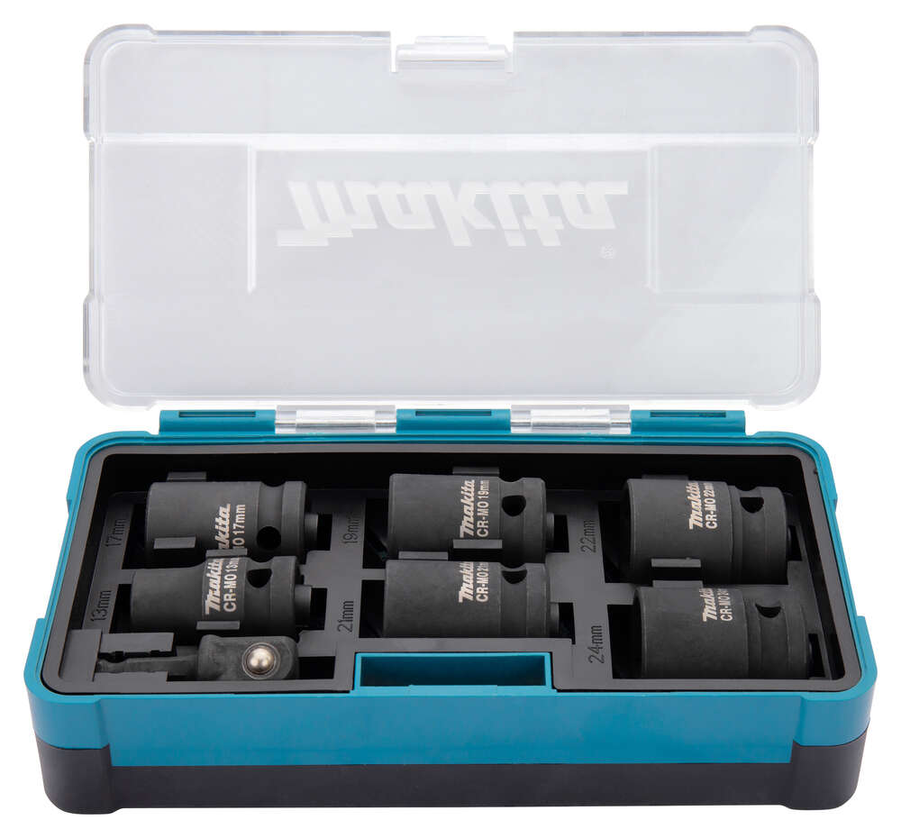 Image du produit MAKITA COFFRET 6 DOUILLES 1/2'+ADAPTATEUR 1/4'