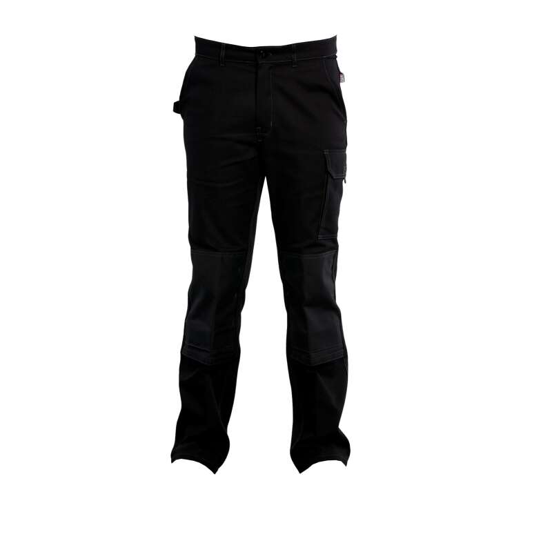 Image du produit PANTALON TYPHON CP NOIR POCHES GENOUX