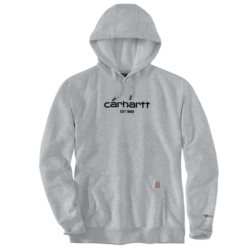 Image du produit SWEAT A CAPUCHE CARHARTT GRIS LOGO FACE 105569 058