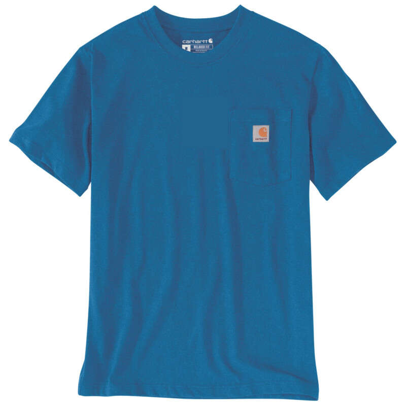 Image du produit T-SHIRT MANCHES COURTES POCHE BLEU PROFOND CARHARTT 103296 HF1