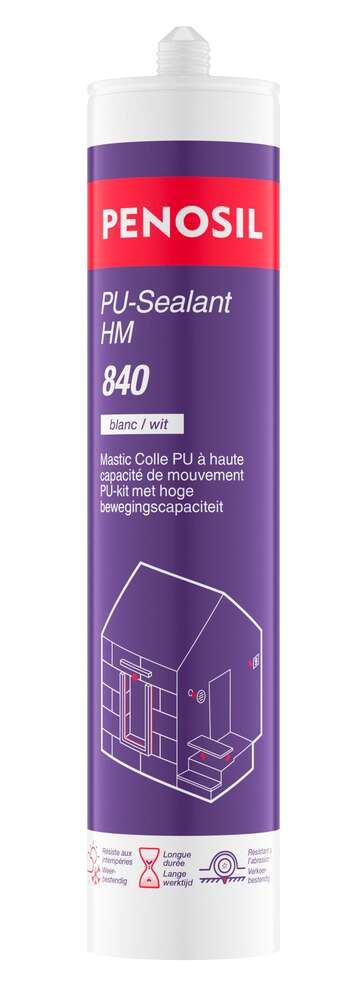 Image du produit CARTOUCHE MAST COLLE 840 PU-SEALANT GRIS BETON 300 ML FINITION TOITURE ET FACADE