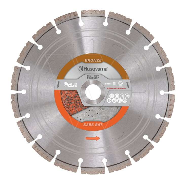 Image du produit DISQUE DIAMANT Ø350MM HUSQVARNA 25.4MM VARI-CUT S35