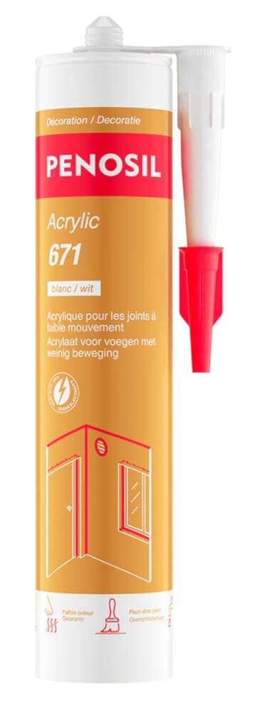 Image du produit CARTOUCHE MAST ACRYLIC 671 BLANC 300ML FISSURE ET JOINTS